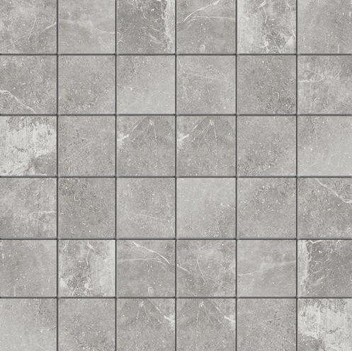 Milestone - 2"x2" Rustic Stone GREY Porcelain Mosaic Tile (10 Sheets - 12"x12" Sheet - Matte Finish)