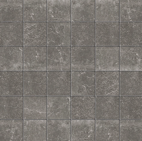 Milestone - 2"x2" Rustic Stone CHARCOAL Porcelain Mosaic Tile (10 Sheets - 12"x12" Sheet - Matte Finish)