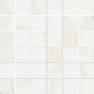 Unicom Starker - 2"x2" Muse CALACATTA Porcelain Mosaic Tile (12"x12" Sheet - Satin Finish)