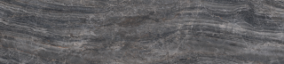 Unicom Starker - 3"x12" Cosmic Black Polished Porcelain Tile (Rectified Edges)