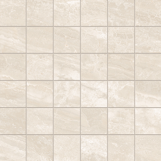 Unicom Starker - 2"x2" Cosmic Ivory Polished Porcelain Mosaic Tile (12"x12" Sheet)