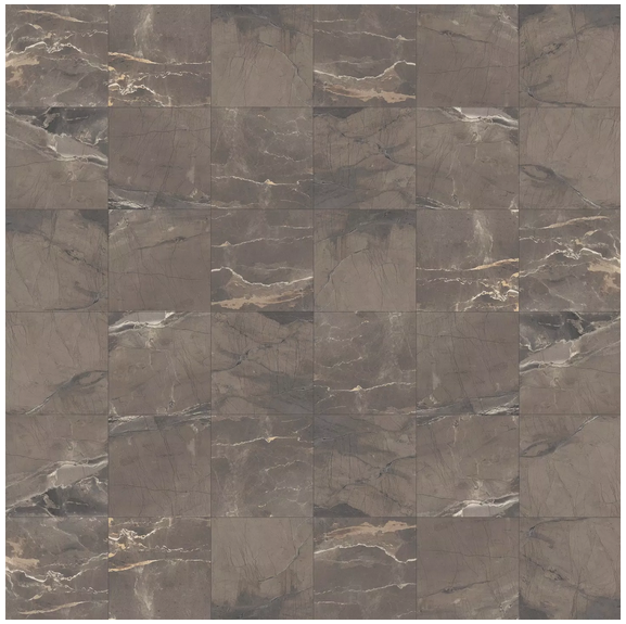 Milestone - 2"x2" Absolute BROWN Porcelain Mosaic Tile (10 Pc. Pack - Matte Finish)