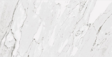 Milestone - 12"x24" Marbles CARRARA WHITE Polished Porcelain Tile (Rectified Edges)