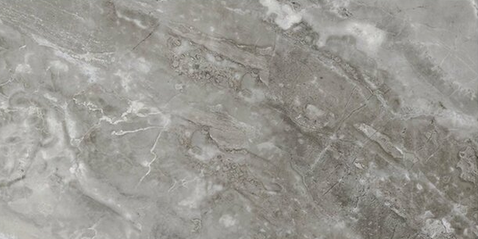 Milestone - 12"x24" Marbles ONICIATA GREY Polished Porcelain Tile (Rectified Edges)