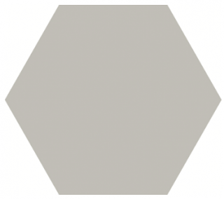 Happy Floors - 5"x6" Carpenter TAUPE Hexagon Ceramic Wall Tile (Matte Finish)