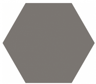 Happy Floors - 5"x6" Carpenter GREY Hexagon Ceramic Wall Tile (Matte Finish)