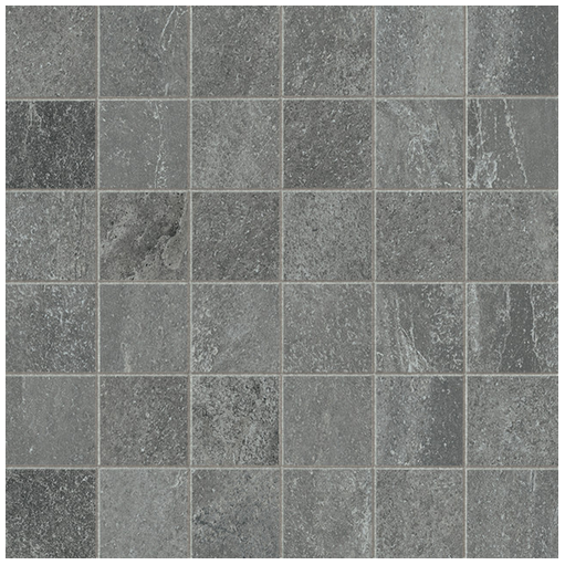 Unicom Starker - 2"x2" Board Graphite Porcelain Mosaic Tile (Matte Finish)