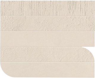 Happy Floors - B-Natural Kaolin Piano Mix Mosaic Tile (Matte Finish)