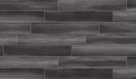 Gardenia Orchidea - 8"x47" Just Color BLACK Porcelain Tile (Matte Finish - Rectified Edges)