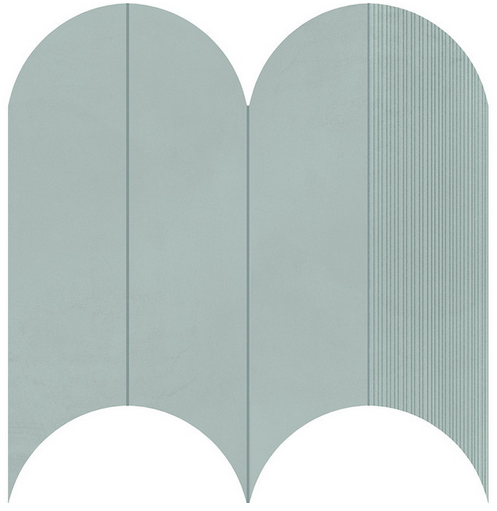 Marca Corona - 15"x12-1/2" Multiforme ARTICO TESSERE VOLTA Deco Wall TIle (Matte Finish)