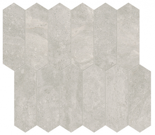 2"x6" Anciano Grigio Picket Honed Marble Mosaic Tile