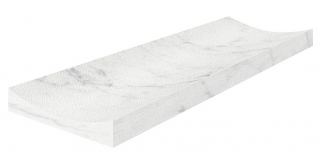 4"x12" ETERNA BIANCO Fluto Honed Marble Tile