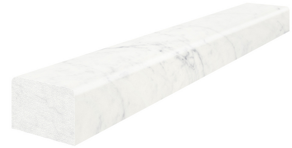 1.25"x12" ETERNA BIANCO Honed Marble Deco Bar