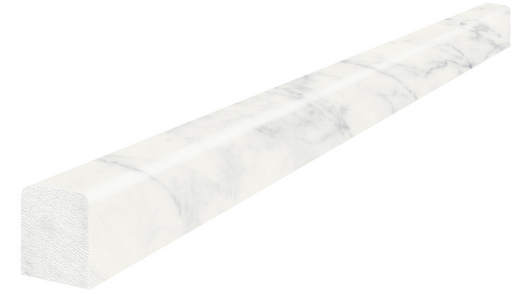 1/2"x12" ETERNA BIANCO Honed Marble Deco Bar