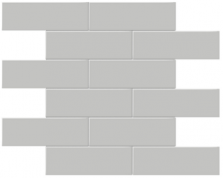 Anatolia - 2"x6" Soho Loft Grey Brick Glazed Porcelain Mosaic Tile (Matte Finish)