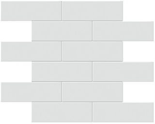 Anatolia - 2"x6" Soho Gallery Grey Glossy Brick Glazed Porcelain Mosaic Tile