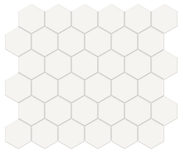 Anatolia - 2" Soho Canvas White Glazed Porcelain Hexagon Mosaic Tile (Matte Finish)