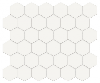 Anatolia - 2" Soho Canvas White Glazed Porcelain Hexagon Mosaic Tile (Matte Finish)