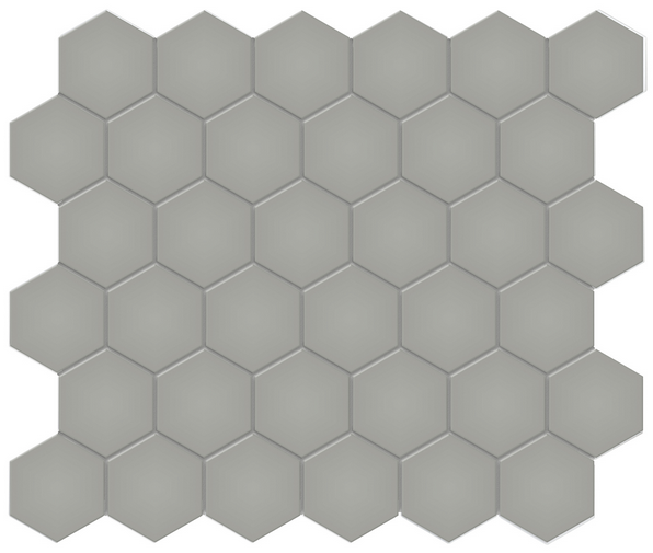 Anatolia - 2" Soho Cement Chic Glazed Porcelain Hexagon Mosaic Tile (Matte Finish)