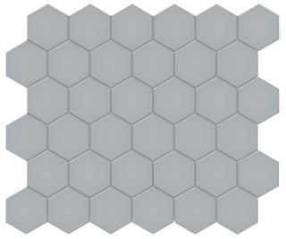 Anatolia - 2" Soho Cloud Blue Glazed Porcelain Hexagon Mosaic Tile (Matte Finish)