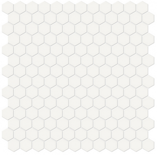 Anatolia - 1" Soho Canvas White Glazed Porcelain Hexagon Mosaic Tile (Matte Finish)