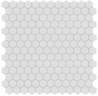 Anatolia - 1" Soho Gallery Grey Glazed Porcelain Hexagon Mosaic Tile (Matte Finish)