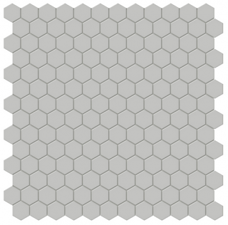 Anatolia - 1" Soho Loft Grey Glazed Porcelain Hexagon Mosaic Tile (Matte Finish)