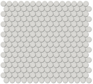 Anatolia - 3/4" Soho Halo Grey Glazed Porcelain Penny Round Mosaic Tile (Matte Finish)