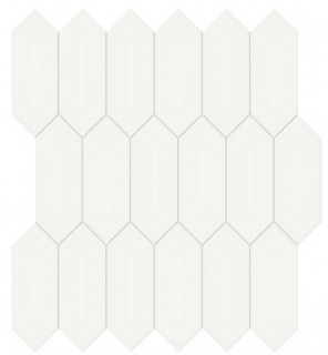 Anatolia - 2"x5" Soho Canvas White Glazed Porcelain Picket Mosaic Tile (Matte Finish)