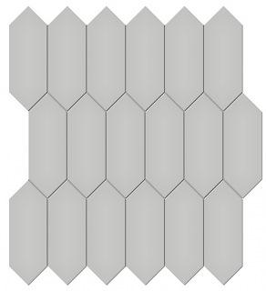 Anatolia - 2"x5" Soho Loft Grey Glazed Porcelain Picket Mosaic Tile (Matte Finish)