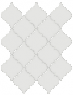 Anatolia - Soho Vintage Grey Arabesque Glazed Glossy Porcelain Mosaic Tile