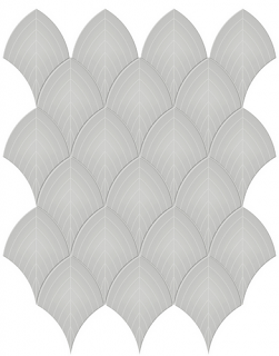 Anatolia - Soho Loft Grey Scallop Glazed Glossy Porcelain Mosaic Tile