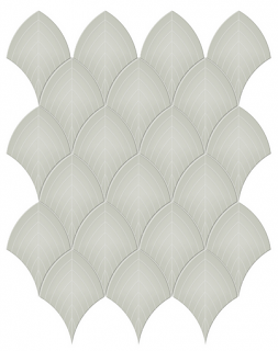 Anatolia - Soho Soft Sage Scallop Glazed Glossy Porcelain Mosaic Tile