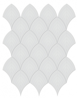 Anatolia - Soho Gallery Grey Scallop Glazed Glossy Porcelain Mosaic Tile