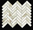 Gazzini - CALACATTA ORO Polished Porcelain Herringbone Mosaic Tile (11"x13" Sheet)