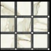 Gazzini - CALACATTA ORO Polished Porcelain Timeless Mosaic Tile (12"x12" Sheet)