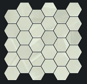 Gazzini - 2" PREMIUM ONIX Hexagon Polished Porcelain Mosaic Tile (0.86 S/F Per Sheet)