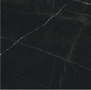 Gazzini - 24"x24" MARQUINIA BLACK Polished Porcelain Tile (Rectified Edges)