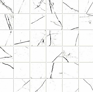 Unicom Starker - 2"x2" Muse REVERSE Polished Porcelain Mosaic Tile (12"x12" Sheet)