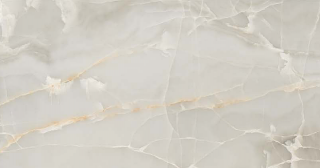 Milestone - 24"x48" Onyx LIGHT GREY Polished Porcelain Tile (Rectified Edges)