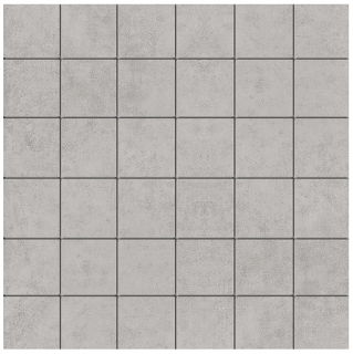 MileStone - 2"x2" Plaster 2.0 SILVER GREY Porcelain Mosaic Tile (Matte Finish - 10 Sheets)