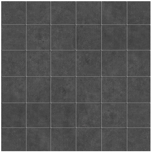 MileStone - 2"x2" Plaster 2.0 MIDNIGHT Porcelain Mosaic Tile (Matte Finish - 10 Sheets)