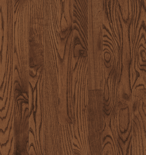 Hartco - Yorkshire 3/4" thick x 3-1/4" wide UMBER Solid Oak Hardwood Flooring (Medium Gloss)