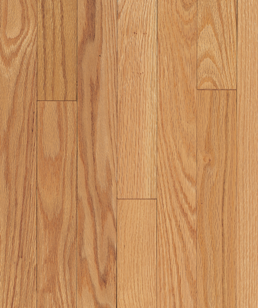 Hartco - Ascot 3/4" thick x 3-1/4" wide NATURAL Solid Oak Hardwood Flooring (Satin Finish)