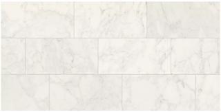 MileStone - 12"x24" Jem ADAGIO WHITE Porcelain Tile (Matte Finish - Rectified Edges)