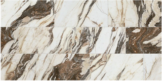 MileStone - 24"x48" Jem SYMPHONY RED Polished Porcelain Tile (Rectified Edges)