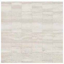 MileStone - 2"x2" Lith LEGACY WHITE Porcelain Mosaic Tile (Matte Finish - 10 Pc Pack - 12"x12" Sheet)