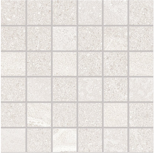 Ergon - 2"x2" Stonehenge WHITE Porcelain Mosaic Tile (Matte Finish - 12"x12" Sheet)