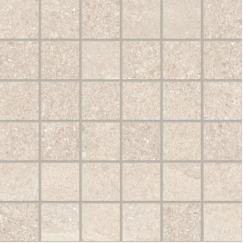 Ergon - 2"x2" Stonehenge IVORY Porcelain Mosaic Tile (Matte Finish - 12"x12" Sheet)