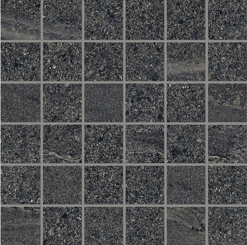 Ergon - 2"x2" Stonehenge ANTHRACITE Porcelain Mosaic Tile (Matte Finish - 12"x12" Sheet)